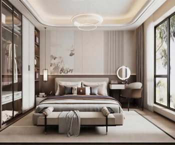 New Chinese Style Bedroom-ID:601207974