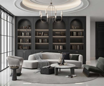 French Style A Living Room-ID:837221189