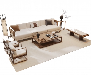 New Chinese Style Sofa Combination-ID:234980622
