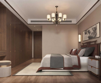New Chinese Style Bedroom-ID:906465051