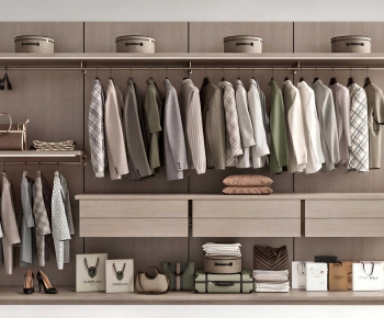Modern Clothes Storage Area-ID:211214075