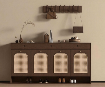 Wabi-sabi Style Shoe Cabinet-ID:819399125