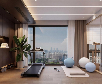 Modern Home Fitness Room-ID:570871117