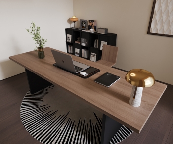 Modern Computer Desk And Chair-ID:232100962
