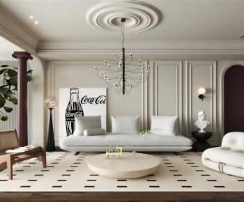 French Style A Living Room-ID:875536922