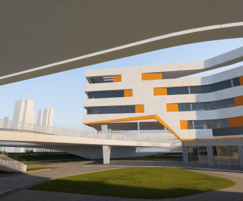 Modern School Building-ID:593462945