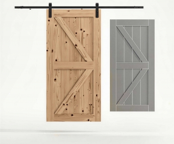 Industrial Style Sliding Door-ID:293273935