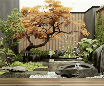 Japanese Style Courtyard/landscape-ID:145355947