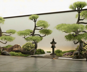 Japanese Style Plant Landscaping-ID:410604955