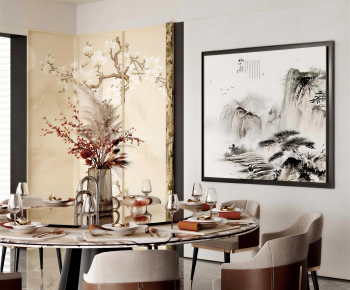 New Chinese Style Dining Room-ID:352991105