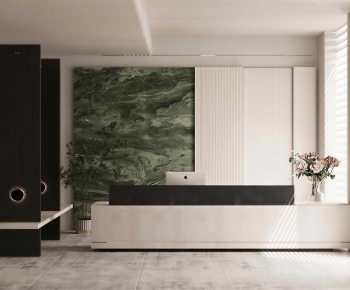 Modern Office Reception Desk-ID:893347022