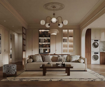 French Style A Living Room-ID:805958992