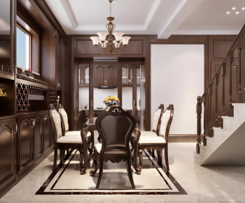 European Style Dining Room-ID:885793925