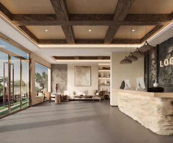 Wabi-sabi Style Lobby Hall-ID:802050111