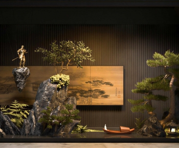 New Chinese Style Plant Landscaping-ID:878220087