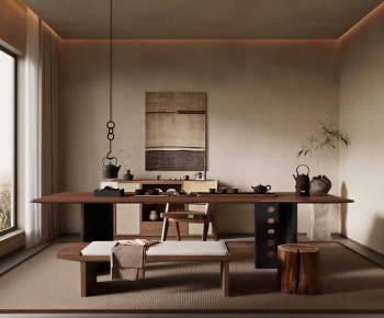 Wabi-sabi Style Tea House-ID:743952998