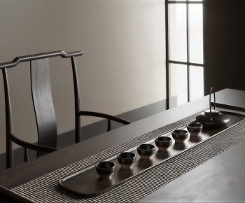 New Chinese Style Tea Tables And Chairs-ID:404441124