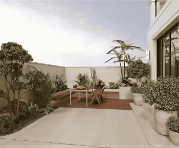 Modern Courtyard/landscape-ID:499999597