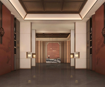 New Chinese Style Lobby Hall-ID:981120113