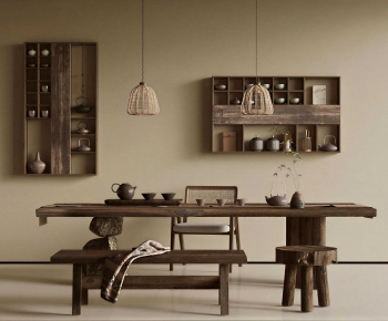 Wabi-sabi Style Tea Tables And Chairs-ID:901212937