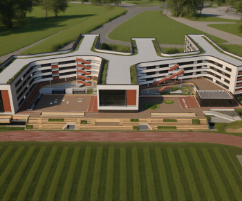 Modern Architectural Bird's-eye View Planning-ID:150311959