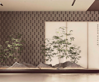 New Chinese Style Plant Landscaping-ID:371460968