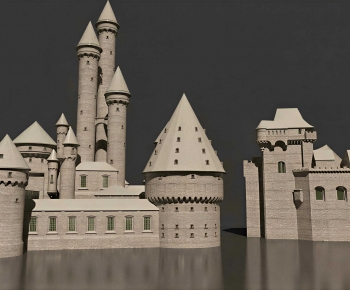 European Style Cartoon House-ID:580285078