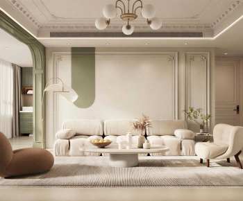 French Style A Living Room-ID:961843975