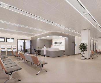 Modern Hospital Hall-ID:865966085