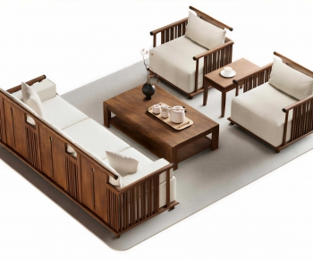 New Chinese Style Sofa Combination-ID:361107115