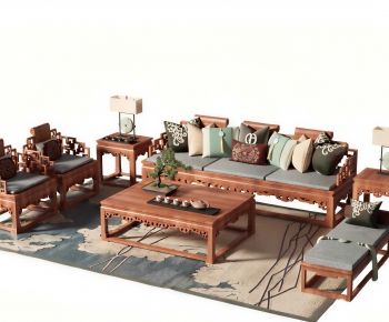 Chinese Style Sofa Combination-ID:642906901