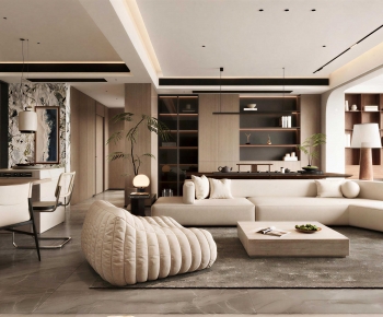 Modern A Living Room-ID:286485912