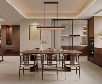 New Chinese Style Dining Room-ID:805385114