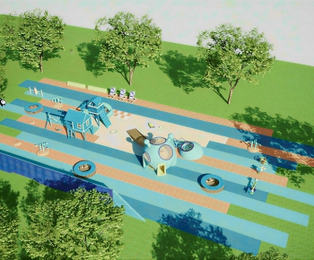 Modern Park Landscape-ID:156455049
