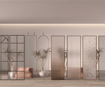 Modern Glass Screen Partition-ID:385720978