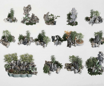 New Chinese Style Rockery Waterscape-ID:377753021