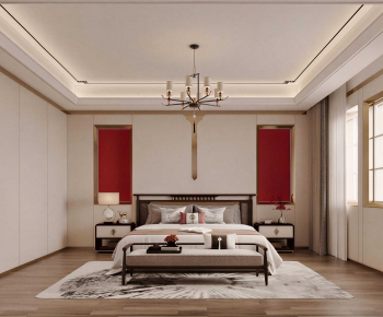 New Chinese Style Bedroom-ID:935389049