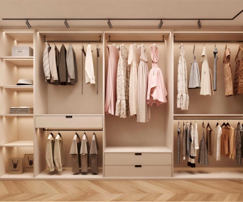 Modern Clothes Storage Area-ID:879659772