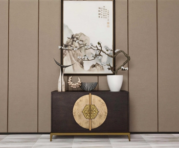 New Chinese Style Entrance Cabinet-ID:764398109