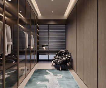 Modern Clothes Storage Area-ID:347228057