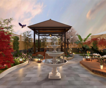 New Chinese Style Courtyard/landscape-ID:707058916