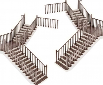 New Chinese Style Staircase-ID:988394021