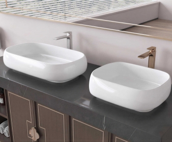 New Chinese Style Bathroom Cabinet-ID:663798094