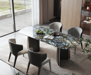Modern Dining Table And Chairs-ID:330845122