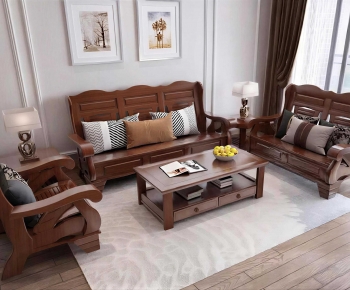 New Chinese Style Sofa Combination-ID:965303905