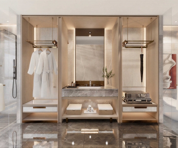 Modern Clothes Storage Area-ID:790214064