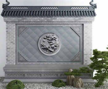 Chinese Style Landscape Wall-ID:875413892