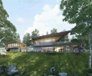 Modern Appearance Of Commercial Building-ID:183614027