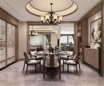 New Chinese Style Dining Room-ID:504290108