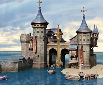 European Style Religious Architecture-ID:705559022